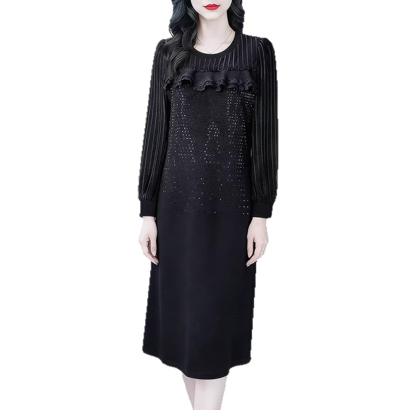 Haljina - Elegantni gradski stil, proljeće 2026, chiffon tkanina, poliester 95%+, midi duljina, Burned Diamond izrada