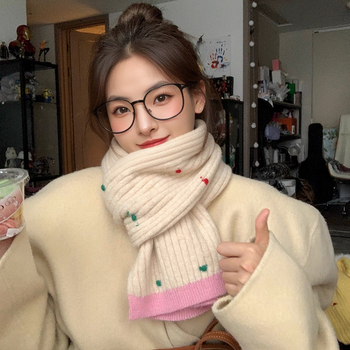 Ženski pleteni šal od vunene smeše — zimski stil; srednja duljina; svestran; grije; Tkanje: warp knitting; Materijal: vunena smjesa; Marka: Vonnjeyy/wanjin