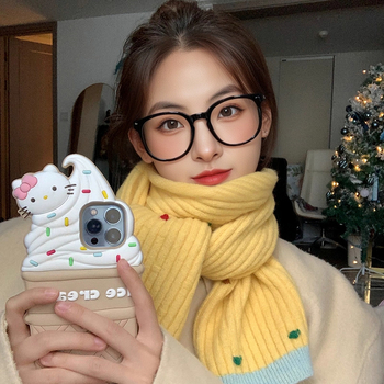 Ženski pleteni šal od vunene smeše — zimski stil; srednja duljina; svestran; grije; Tkanje: warp knitting; Materijal: vunena smjesa; Marka: Vonnjeyy/wanjin