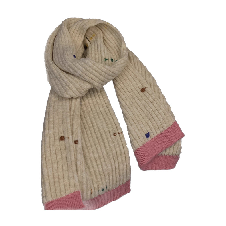 Ženski pleteni šal od vunene smeše — zimski stil; srednja duljina; svestran; grije; Tkanje: warp knitting; Materijal: vunena smjesa; Marka: Vonnjeyy/wanjin