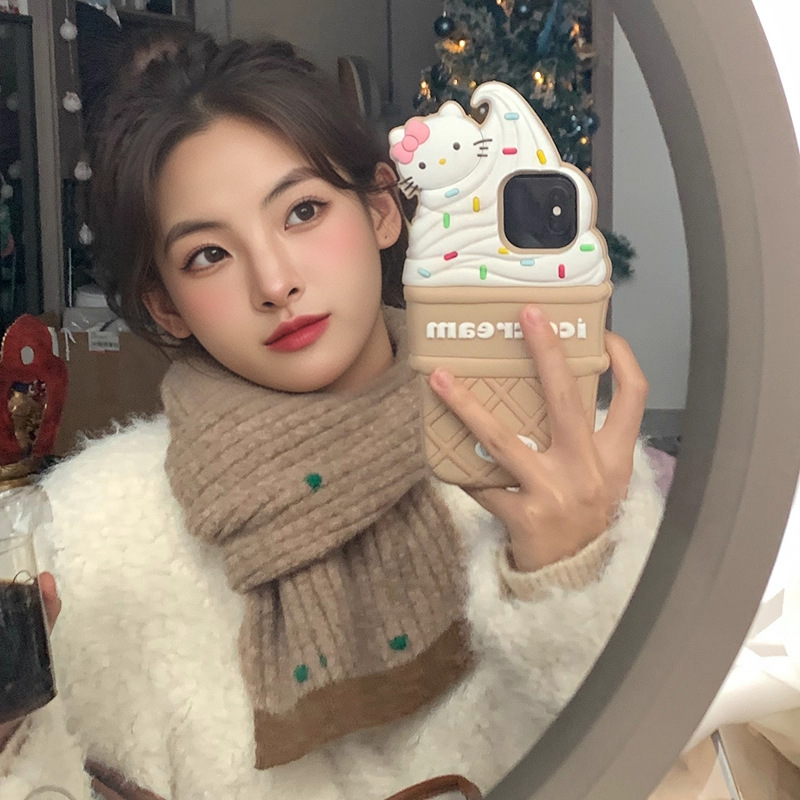 Ženski pleteni šal od vunene smeše — zimski stil; srednja duljina; svestran; grije; Tkanje: warp knitting; Materijal: vunena smjesa; Marka: Vonnjeyy/wanjin