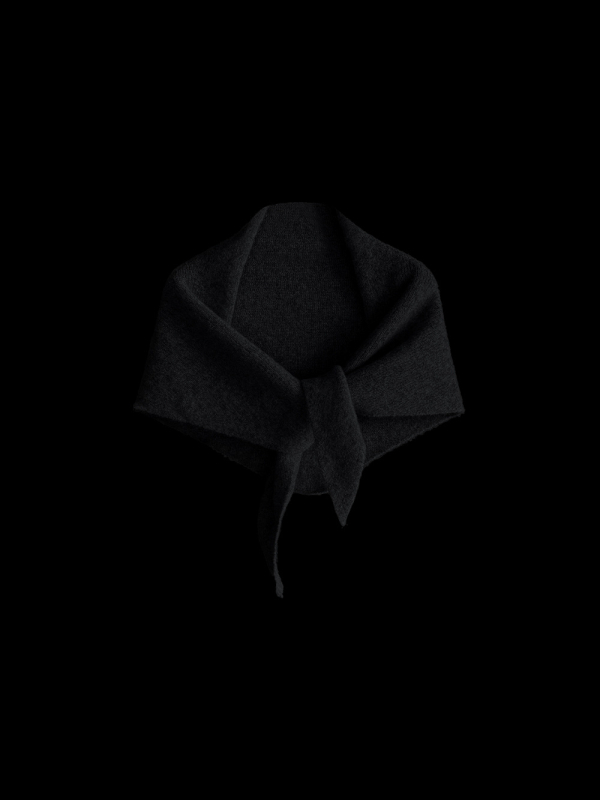 Wang Qizhi Šal za žene, trokutasti pleteni, zima, toplina i svestranost, ručno kukičani pleteni, poliester