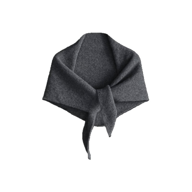 Wang Qizhi Šal za žene, trokutasti pleteni, zima, toplina i svestranost, ručno kukičani pleteni, poliester