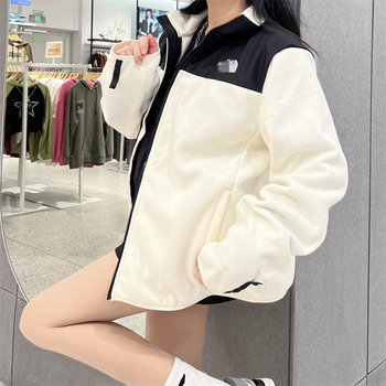 Unisex χειμερινό φλις μπουφάν με επένδυση από πολάρ φλίς, μονόχρωμο, σχέδιο 3-σε-1 εσωτερικού στρώματος