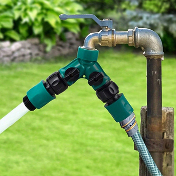 Πλαστικός σύνδεσμος βρύσης σε σχήμα Y για πλυντήριο, διπλής ροής, διανομέας νερού 1 προς 2