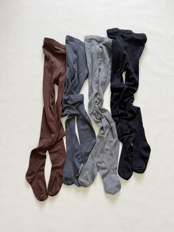 Colanți din lână Merino și mătase, cu presiune micro pe călcâi, grosime medie, toamnă 2025
