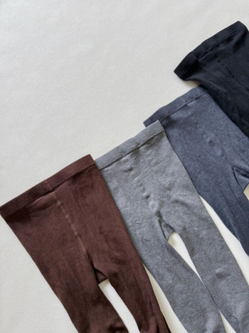 Colanți din lână Merino și mătase, cu presiune micro pe călcâi, grosime medie, toamnă 2025