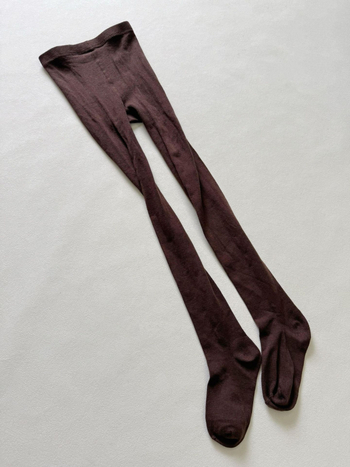 Colanți din lână Merino și mătase, cu presiune micro pe călcâi, grosime medie, toamnă 2025