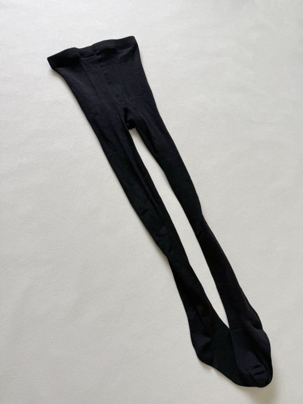 Colanți din lână Merino și mătase, cu presiune micro pe călcâi, grosime medie, toamnă 2025