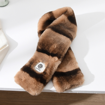 Ženski šal s leopard uzorkom u korejskom stilu – poliester, warp pletena, zadržava toplinu zimi