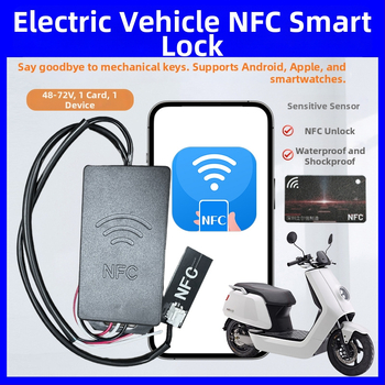 Scuter electric cu pornire fără cheie Bluetooth și citire card NFC, blocare anti-furt — model M_30_E2, 36–120V, încuție electronică, 100 g, impermeabil și reglabil