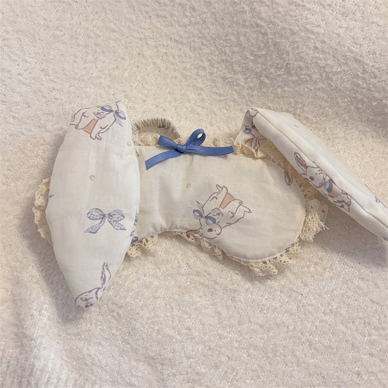 Ruoyang accesorii pentru cap – urechi de pisică / urechi de iepure, stil coreean, material textil, formă de floare, bandă pentru cap și elastic de păr