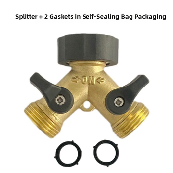 Κήπων ορειχάλκινος Y-τύπου διανομέας σωλήνα, σύνδεση 1 προς 2 για βρύση