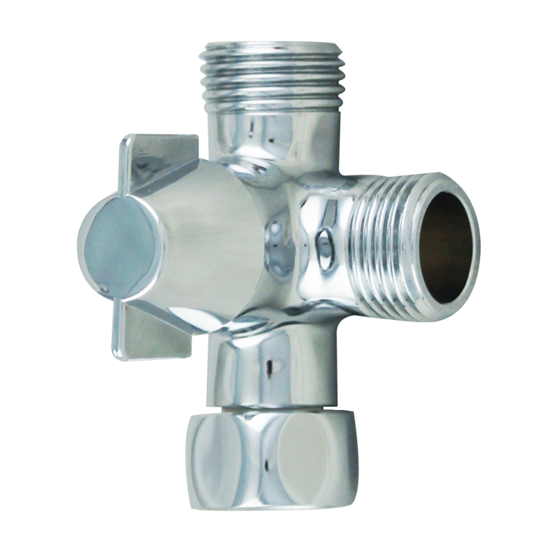 Tuš tri-putni razdjelnik s bakrenim tijelom, navojno spoj, 21 mm grana, model R3220-A, maksimalna temperatura 70°C