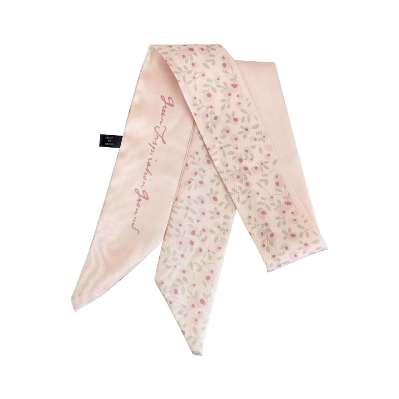 Bandă pentru păr din material textil în stil franțuzesc, cu accent floral și model în carouri — Număr de producție A177