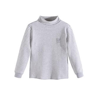 Dječja pamučna majica s prugama, debela za toplinu, okrugli izrez, bez kapulje, 95% pamuk, unisex, za djecu od 3 do 8 godina