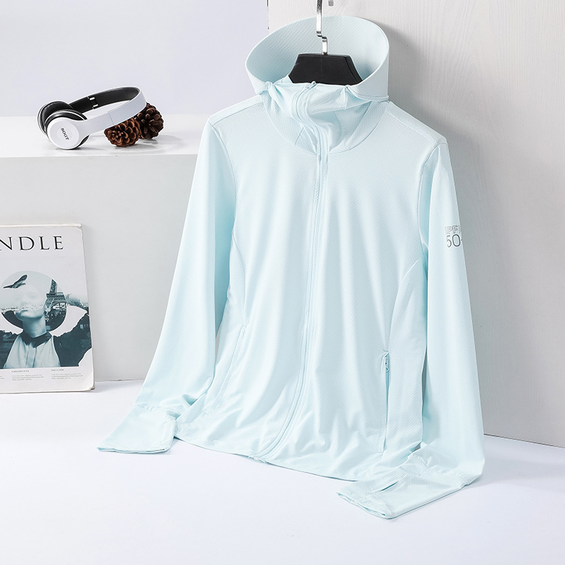 Unisex UV zaštitna outdoor jakna, lagana, prozračna, UPF50+, brzo se suši, poliester, kapuljača s odvojivom kapom