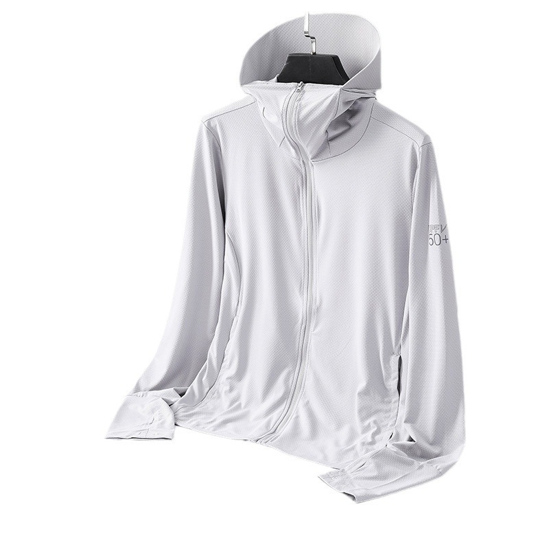 Unisex UV zaštitna outdoor jakna, lagana, prozračna, UPF50+, brzo se suši, poliester, kapuljača s odvojivom kapom