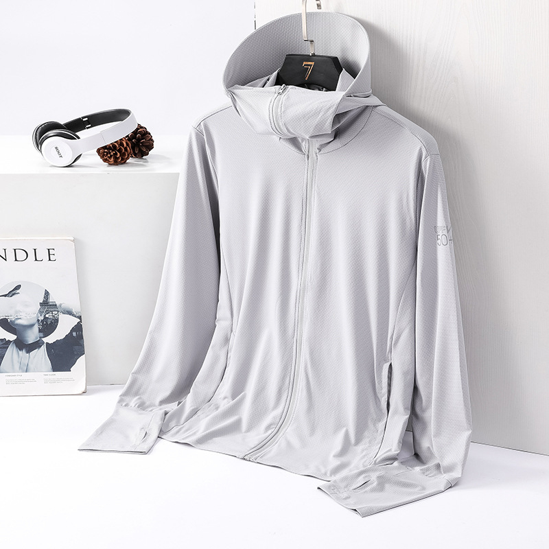 Unisex UV zaštitna outdoor jakna, lagana, prozračna, UPF50+, brzo se suši, poliester, kapuljača s odvojivom kapom