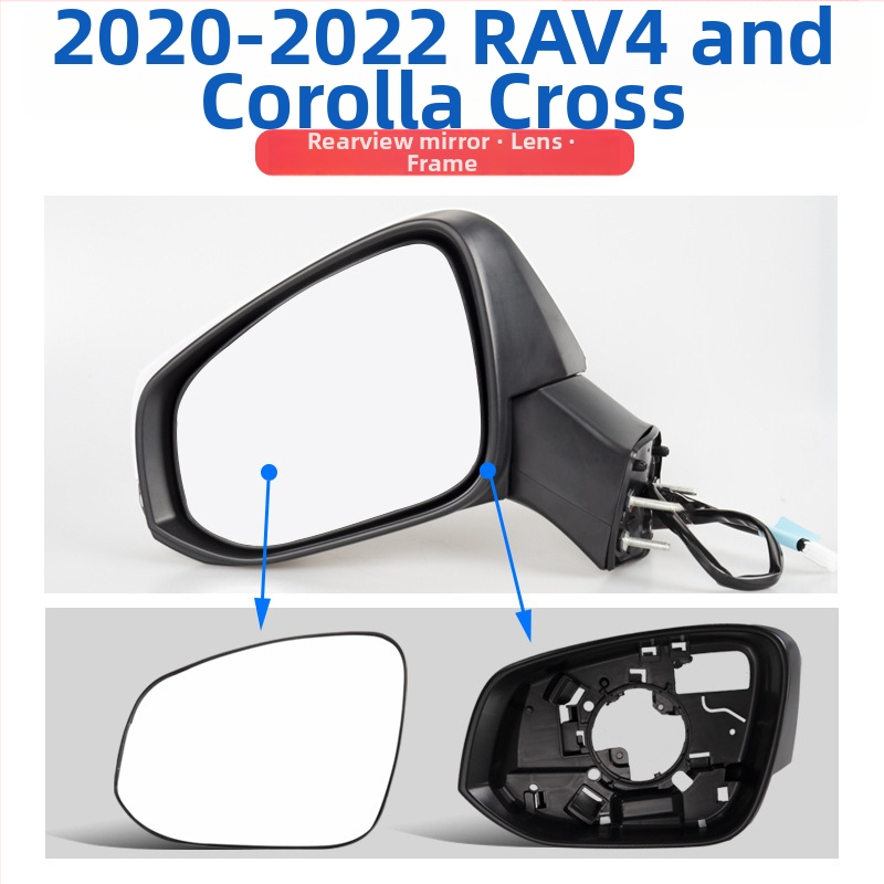 Kryt spätného zrkadla so smerovým svetlom a rámom šošovky pre Toyota RAV4 2020-2022