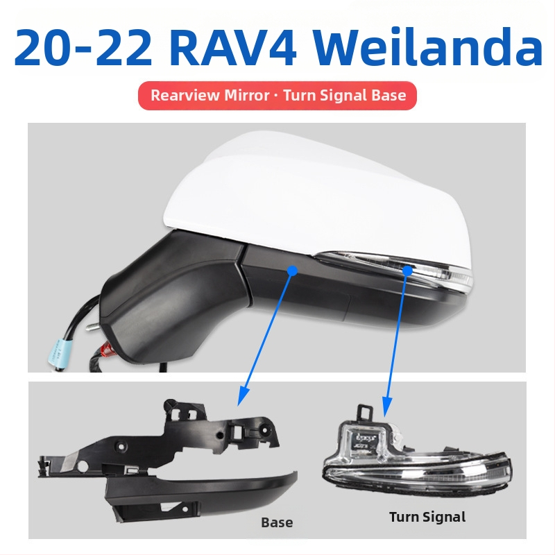 Kryt spätného zrkadla so smerovým svetlom a rámom šošovky pre Toyota RAV4 2020-2022