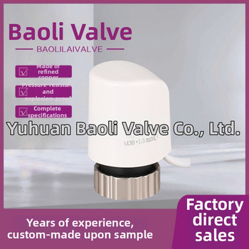 Elektrický vykurovací aktuátor pre rozdeľovač vody, špirálová konštrukcia, guľový typ