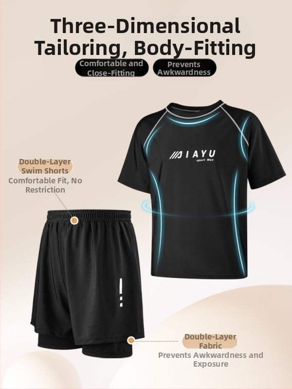 Мъжки плувни шорти – двойнослойни, бързосъхнещи, принт, външен плат полиестер с 86% акрилни влакна; подплата полиестер с 80% акрилни влакна