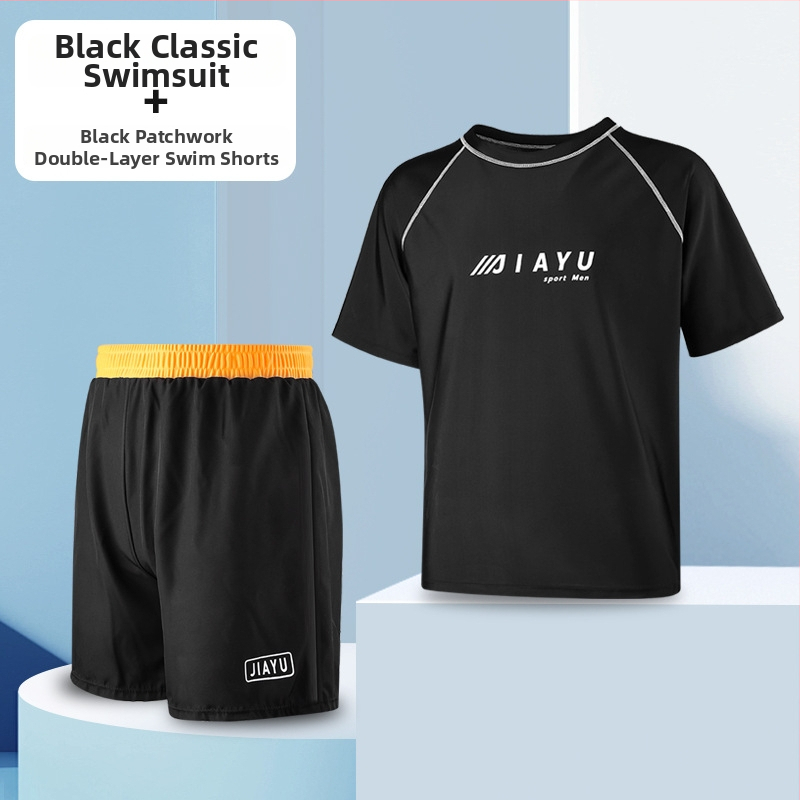 Мъжки плувни шорти – двойнослойни, бързосъхнещи, принт, външен плат полиестер с 86% акрилни влакна; подплата полиестер с 80% акрилни влакна