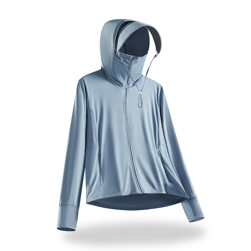Kapuljačasti vanjski windbreaker s UV zaštitom, najlonom, brzo suši, prozračan, za ribolov i planinarenje