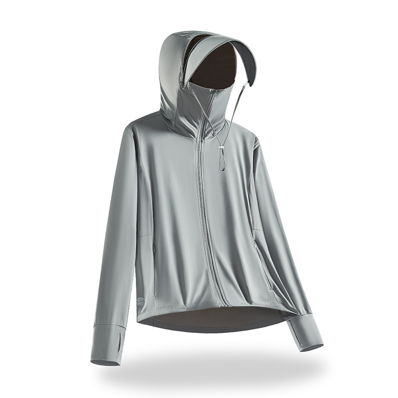 Kapuljačasti vanjski windbreaker s UV zaštitom, najlonom, brzo suši, prozračan, za ribolov i planinarenje