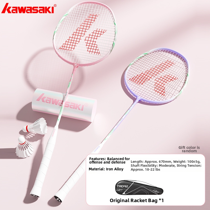 Ρακέτα Μπάντμιντον Kawasaki X700 — Πλαίσιο από κράμα σιδήρου, Νήμα από ίνες, Βάρος 95–100 g, Λαβή G3