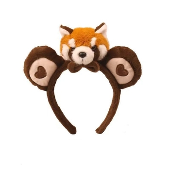 Pliš panda traka za glavu – ručno izrađena, unisex