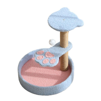 Πύργος ανάβασης γάτας με ενσωματωμένο στύλο γρατζουνίσματος από σχοινί κάνναβης, αγροτικό στυλ, υλικό: Άλλο, τοπικό προϊόν