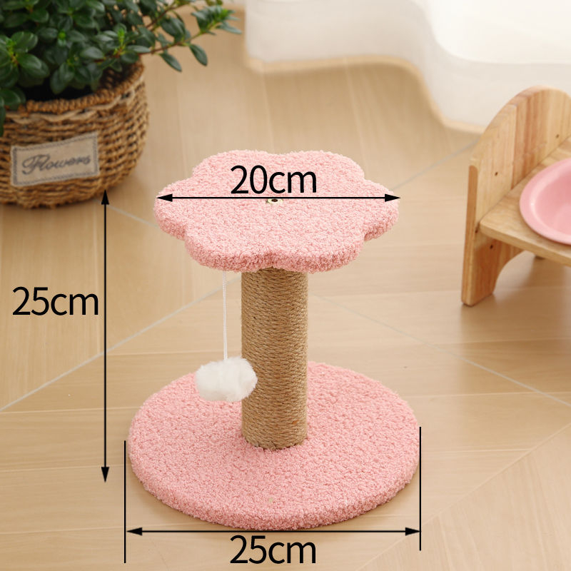 Πύργος ανάβασης γάτας με ενσωματωμένο στύλο γρατζουνίσματος από σχοινί κάνναβης, αγροτικό στυλ, υλικό: Άλλο, τοπικό προϊόν