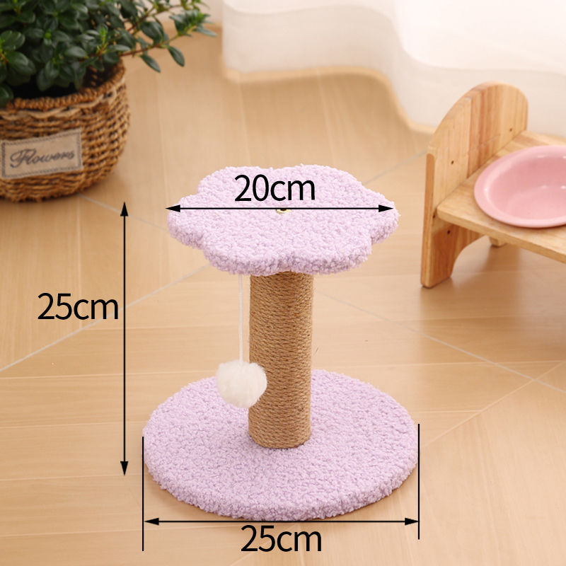 Πύργος ανάβασης γάτας με ενσωματωμένο στύλο γρατζουνίσματος από σχοινί κάνναβης, αγροτικό στυλ, υλικό: Άλλο, τοπικό προϊόν