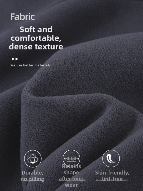 Φλίς ζακέτα με εσωτερική επένδυση φλίς, στυλ καρντίνγκαν, unisex, για χειμώνα και φθινόπωρο, ύφασμα πολυεστέρα