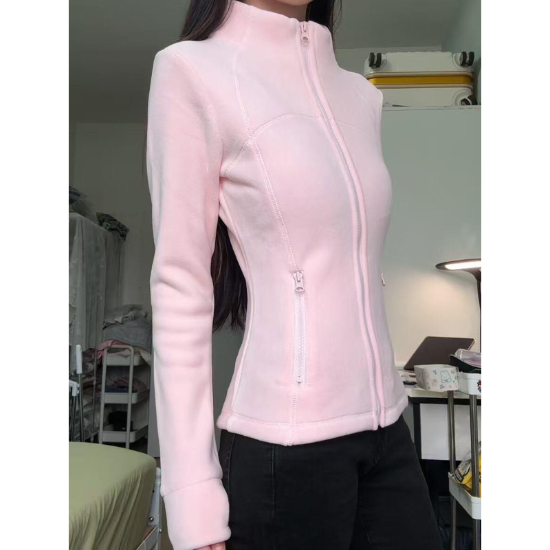 Φλίς ζακέτα με εσωτερική επένδυση φλίς, στυλ καρντίνγκαν, unisex, για χειμώνα και φθινόπωρο, ύφασμα πολυεστέρα