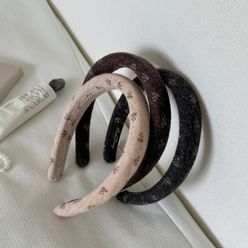 Retro kis virágos hajpánt, magas koronával, textilből készült hajdísz, koreai stílus, márka Cute and Lovable, őszi 2025