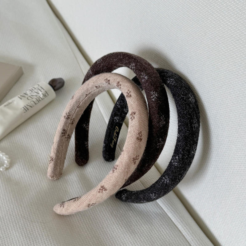 Retro kis virágos hajpánt, magas koronával, textilből készült hajdísz, koreai stílus, márka Cute and Lovable, őszi 2025