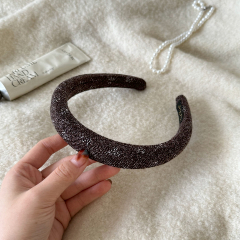 Retro kis virágos hajpánt, magas koronával, textilből készült hajdísz, koreai stílus, márka Cute and Lovable, őszi 2025