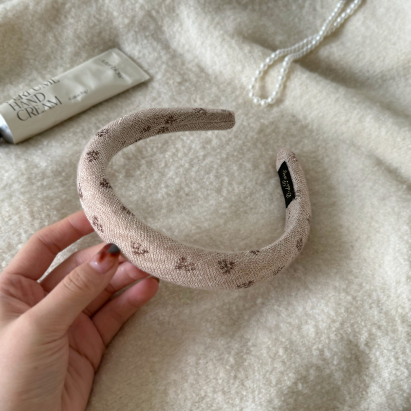 Retro kis virágos hajpánt, magas koronával, textilből készült hajdísz, koreai stílus, márka Cute and Lovable, őszi 2025