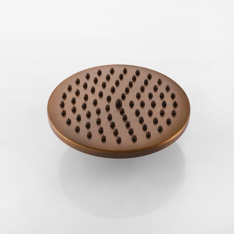 Bakreni tuš-set, ugrađen u zid, kišni način, model LE-8743, radna temperatura 0–100°C