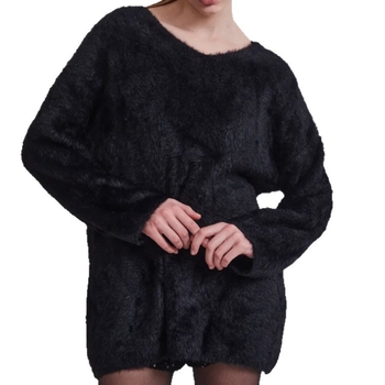 Ženski pulover s V-izrezom, akril-spandeks pletenina, dugi rukavi, obična duljina, jednobojni