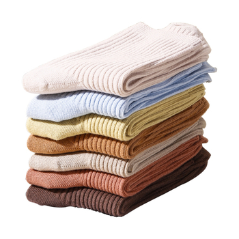 Dámske ponožky z 100% bavlny, stredná dĺžka, všetky ročné obdobia, jednofarebné, absorbujú pot a zabraňujú zápachu