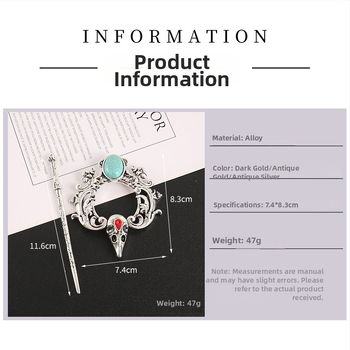 Clema de păr din aliaj pentru coc, accesorii feminine în stil desene animate, Iarna 2025