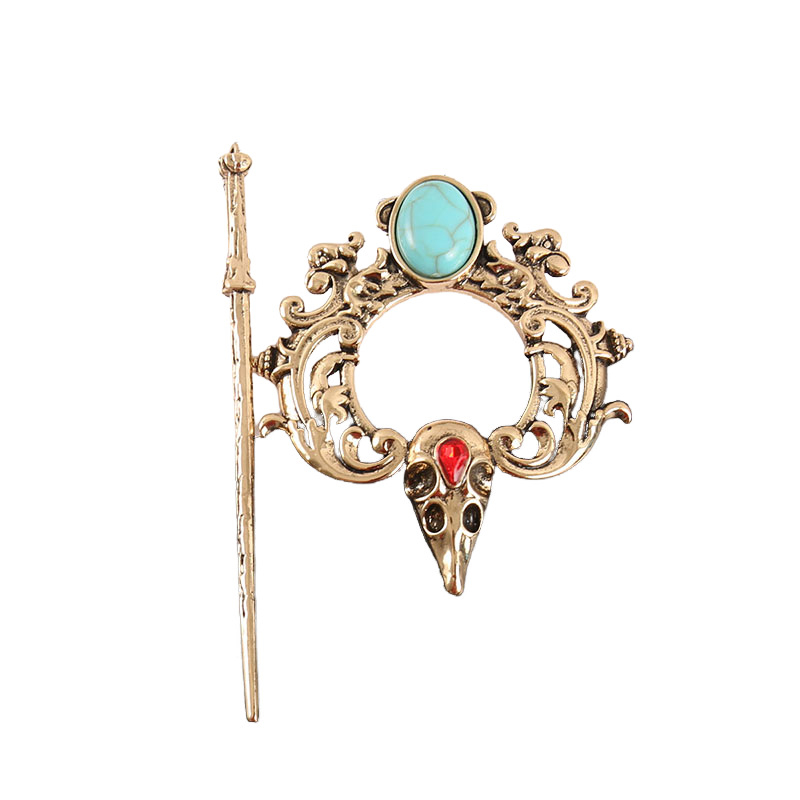 Clema de păr din aliaj pentru coc, accesorii feminine în stil desene animate, Iarna 2025