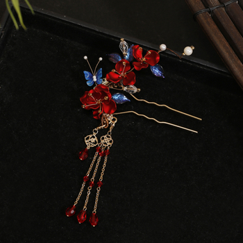 Menyasszonyi hajdísz készlet, virág alakú, ötvözet, kézzel készített, vintage stílus, tavasz 2025