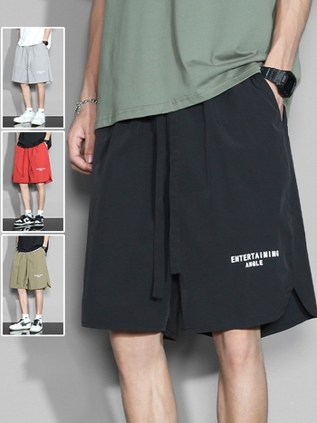 Muške ljetne casual šortse capri, ravni kroj, mikroelastični, ulični stil (Šifra Yhk9398)