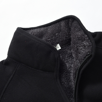 Ανδρικό φλις καρντάγκαν – χαλαρή γραμμή, χωρίς κουκούλα, επένδυση κοραλλιοφλις, ύφασμα φλις