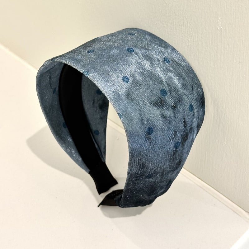 Bandă pentru cap ultra-largă cu buline, stil Ins, design tip half-cap, accesorii pentru păr pentru femei, primăvara 2025